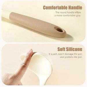 Ensemble de spatules, ensemble de cuillères en bois, ensemble de spatules en acier inoxydable, ensemble de pinces de cuisine, ensemble de fouets de cuisine - Product Image 4