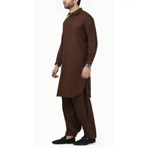 Conjunto de Kurta Tradicional de Algodón para Hombre OEM 2026, Shalwar Kameez de Moda, Ropa Étnica de Alta Calidad, Marca Privada, Directo de Fábrica - Product Image 2