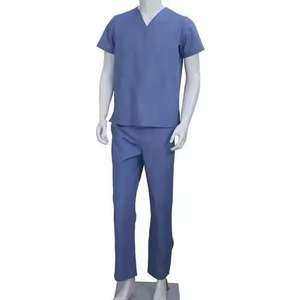 Conjuntos de Uniformes Médicos Cómodos y Elásticos para Enfermeras y Doctores, Cuello en V, Manga Corta, Pantalones Jogger, Trajes Médicos para Mujer - Product Image 1