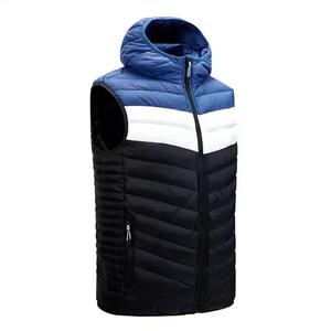 New Fashion Breathable <b>Bubble</b> <b>Top</b> High Quality Customized Logo Printed Solid Puffer Sleeveless Vest Hoodie - Product Image 1