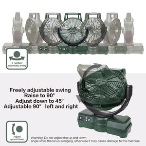 <b>12</b>-<b>Inch</b> Electric Swing <b>Fan</b> with Strong Wind Button Control 1-Year Lithium Battery for Car Outdoor Household Hotel RV Use - Product Image 2