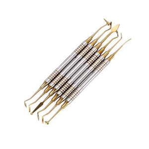 Dental Kit Composite Filling <b>Instruments</b> Curettes Amalgam Tools Stainless Steel Ergonomic Grip for Restorative By Grip Surgical - Product Image 1