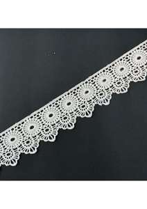 High Quality Guipure Lace <b>Trim</b> Embroidered GPO Lace Border <b>Fabric</b> For Garment Dress Clothing Home Textile Sewing Export Decor - Product Image 3
