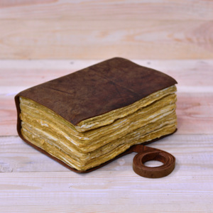 Real <b>Leather</b> Handmade Custom Size Hardcover Journal Full Grain Genuine <b>Leather</b> Unlined Cotton Blank Pencil Painting Paper Gift - Product Image 4