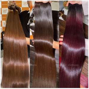 Personnaliser Couleurs Longue Longueur 100% Extensions de Trame de Cheveux Humains Bruts Vietnamiens Cheveux Raides Os à Prix Pas Cher - Product Image 1