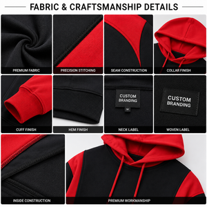 Último Estilo, Nueva Llegada, Sudadera con Capucha de Forro Polar de Poliéster/Algodón, Ecológica, Transpirable, Color Personalizado, para Hombre - Product Image 6