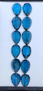 Topacio Azul Londres Natural Facetado de 10x14MM Directo de Fábrica para Pedidos al por Mayor a Precio de Fábrica - Product Image 5