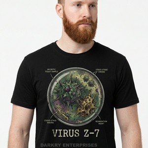 Horror Zombie T Shirt Men Gory Mouth Graphic Tee Dark Art Streetwear Custom Cotton <b>Tshirt</b> High Quality Digital Print Apparel - Product Image 4