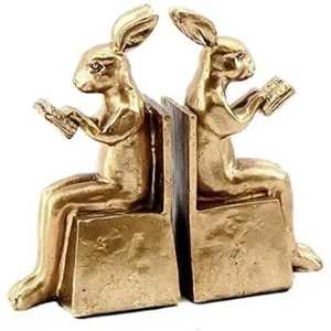 Paire d'entretoises à livres en forme de girafe métallique, design mosaïque texturé, base noire, décoratives modernes, fabriquées à la main, écologiques - Product Image 4