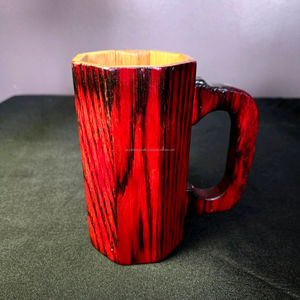 Taza de cerámica de madera hecha a mano de alta calidad para oficina en casa o Hotel La mejor calidad de la India - Product Image 1