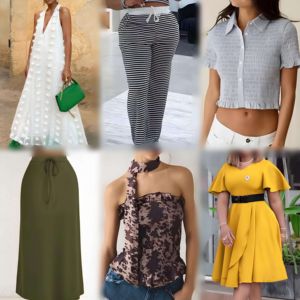 ชุดเดรสสตรีแบบมิกซ์สไตล์เสื้อมียี่ห้อเสื้อยืด Ropa Mujer เสื้อตัวเล็กกระโปรงกางเกงเสื้อผ้าทรงก้อน - Product Image 3