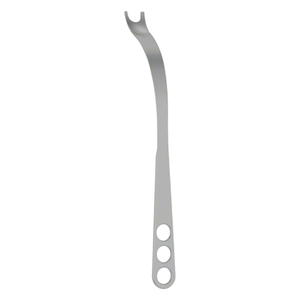 Elevador ortopédico de huesos curvado de 60 grados, 310 mm, punta afilada de 12.14 mm, ancho de mandíbula de 26 mm, instrumento quirúrgico duradero para levantar huesos - Product Image 3