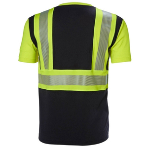 Camiseta de Trabajo de Alta Visibilidad de Calidad Premium con Cinta Reflectante, Unisex, Corte Ajustado - Product Image 4