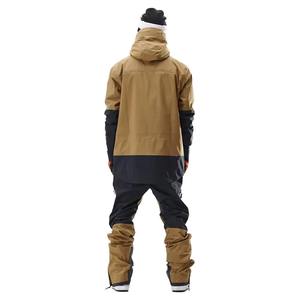Combinaison de ski unisexe pour adultes - Imperméable professionnelle - Tissu extensible respirant - Capuche en polaire isolée - Fermeture éclair - Couleurs personnalisées - Product Image 5