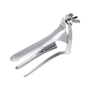 Spéculum vaginal vétérinaire en acier inoxydable auto-fixant, instrument d'examen reproductif pour la gynécologie des animaux de grande taille - Product Image 1