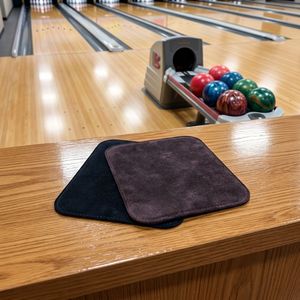 Bowling Ball Cleaning Cloth Microfiber Pad Brown and <b>Black</b> for <b>Polishing</b> and Maintenance Bowling Shammy Leather - Product Image 5