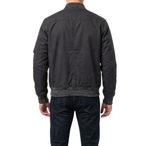 Chaqueta Bomber Vintage Gris Carbón, Ropa de Vuelo Informal Transpirable, Chaquetas Bomber Premium de Poliéster - Product Image 2