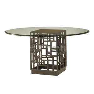 Sculptural Aluminium Coffee <b>Table</b> with Wood Top Modern Artistic Designer Living Room Furniture Home Decor - Product Image 1