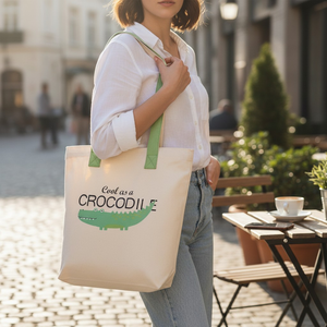 Foldable Extra <b>Large</b> Capacity Cotton <b>Canvas</b> Tote Bag with Shoulder Strap Reusable Custom Blank <b>Plain</b> Design and Customized Logo - Product Image 3