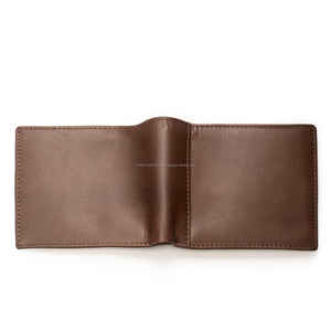 Portefeuille en cuir marron pour homme, fait main, fin, porte-cartes de crédit, portefeuille décontracté pour affaires - Product Image 5