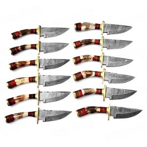 มีดสกินเนอร์เหล็กดามัสกัสแบบดรอปพอยต์ ด้ามจับตามหลักสรีรศาสตร์ สำหรับพกพาและตั้งแคมป์  OEM ปรับแต่งได้ มีดอเนกประสงค์ - Product Image 4