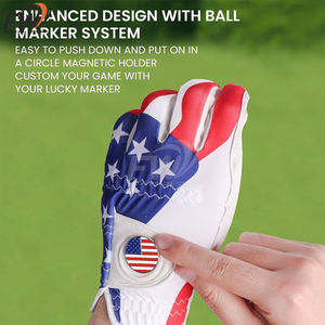 Guantes de Golf de Alta Calidad para Mano Izquierda, Guantes de Golf Cabretta Hechos a Medida, Logotipo Personalizado, Venta al por Mayor, Guantes de Golf Elegantes - Product Image 2
