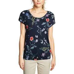 Camiseta de manga corta sublimada con estampado personalizado para mujer, ropa urbana clásica, fabricante mayorista de camisetas para mujer con OEM. - Product Image 1