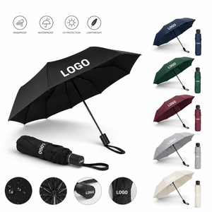 Custom Logo Promotional Umbrella Windproof <b>Folding</b> Umbrella for Business Events Corporate Gifts and Outdoor Promotion - Product Image 1