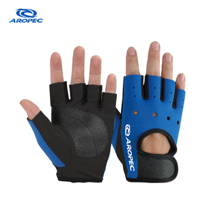 Gants sans doigts en néoprène Aropec 2 mm, fermeture à boucle réglable, paume en PVC antidérapant flexible Amara, unisexe, plongée, sports nautiques - Product Image 1