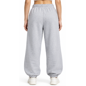 Pantalons amples en molleton de coton pour hommes et femmes, fabricant et fournisseur en gros sur mesure, OEM ODM, marque privée, commande en gros de vêtements - Product Image 3