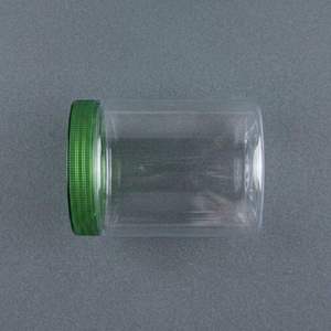 Vietnam Factory Round Clear PET <b>Plastic</b> Candy Buffet <b>Jar</b> with Wide Mouth Screw Lid for Cookie Chocolate Snack Packaging - Product Image 5