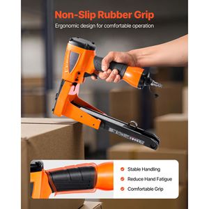 13 Gauge Pneumatic Stapler for Carton Closing 1 3/8 Inch Crown 5/8 3/4 Length Depth Adjustable <b>Staple</b> Gun - Product Image 5