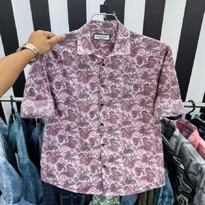 เสื้อเชิ้ตผู้ชายทรงสลิมฟิต ผ้าฝ้ายทอ 100% ลายตาราง แขนยาว สำหรับฤดูใบไม้ร่วงและฤดูใบไม้ผลิ มีสินค้าพร้อมส่ง - Product Image 4