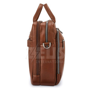 Sac à ordinateur portable en cuir de voyage, fabrication OEM, vente d'usine, nylon/polyester, fabriqué en cuir de haute qualité - Product Image 2