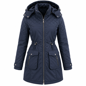 Casual Plus Size Sports Jacket Wholesale Women's <b>Winter</b> Parka Jacket <b>Waterproof</b> Hooded Warm <b>Coat</b> with Cotton Filling - Product Image 2
