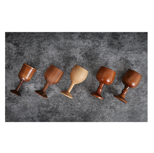 Wood Glass bar Accessories Whiskey Decanter With Wood Base and Cups Whiskey Glass Wine Party Ware Handmade Glass - Product Image 2