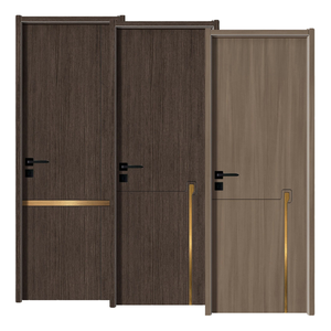 Puerta de Baño de Madera y Plástico Compuesto, Moderna, Impermeable, Acabado Interior de Alta Calidad, Venta de Fábrica, para Casa, Villa o Apartamento - Product Image 4