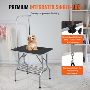 Stazione di Toelettatura per Cani di Taglia Media e Piccola 36FT X24FT, Supporto Pieghevole per Toelettatura Animali con Morsetto e Fonte di Alimentazione per Gatti - Product Image 4