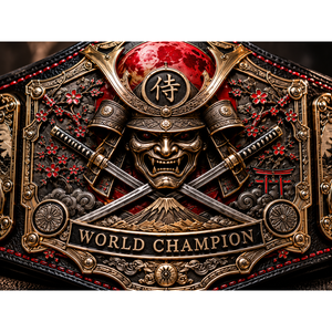 Ceinture de championnat personnalisée Samurai Eclipse MMA Boxe Lutte Plaques métalliques Logo personnalisé OEM Vente en gros Marque personnalisée Unisexe - Product Image 4