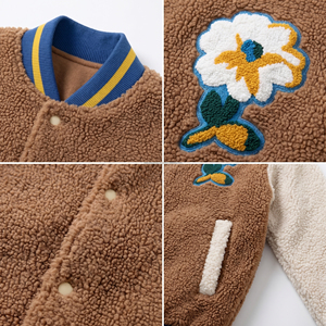 Custom Embroidery Clothing High Quality Manufacturer Winter <b>Thick</b> Warm Dye Polar Sherpa <b>Fleece</b> Men's Zip <b>Jacket</b> - Product Image 5