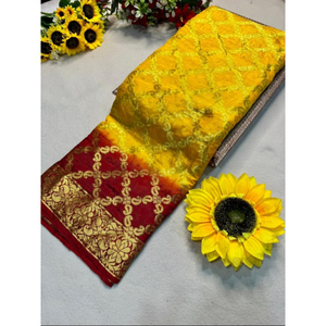 Sari en soie d'art de qualité supérieure, tenue ethnique indienne traditionnelle, sari en soie douce pour femmes, vêtements de soirée de créateur - Product Image 1