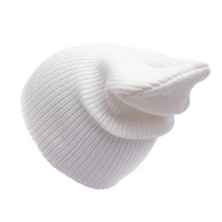Bonnet tricoté ample en acrylique vierge, style 'slouchy', pour l'hiver, surdimensionné, réglable, avec logo personnalisé, pour la vente en gros