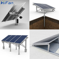 Support de montage solaire pour carport Hengfan OEM personnalisé, structure de montage au sol anodisée, système de panneaux solaires au sol haute résistance