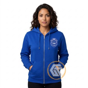 GREEK TREASURES เสื้อฮู้ดผ้าฟลีซคอตตอน 100% แบบซิปปักลายด้านหน้าสำหรับผู้หญิง Zeta Phi Beta รุ่นปรับแต่งได้สำหรับผู้ใหญ่ในฤดูหนาว - Product Image 2