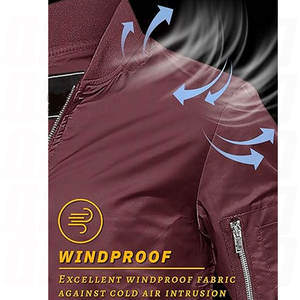 Veste bomber d'hiver pour homme grande taille de haute qualité, tendance, en nylon coupe-vent, chaude, pour le froid - Product Image 3