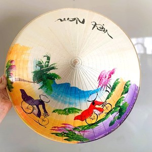 Vietnamese traditional conical <b>hat</b> good price non la handbraided palm leaf <b>hats</b> cone shape cap - Product Image 1