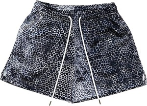 Short de jogging personnalisé pour homme, style décontracté, en molleton bouclette, délavé à l'acide, effet vieilli vintage, motif uni - Product Image 4