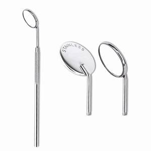 กระจกตรวจฟันแบบมีด้ามจับกันลื่นลายกันลื่น ยี่ห้อ Morje Surgical Dental  สีเงิน อุปกรณ์ผ่าตัดแบบใช้มือ  ระดับ Class II ได้รับการรับรองมาตรฐาน CE - Product Image 1