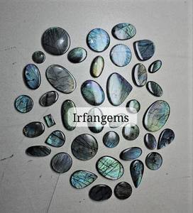 Cabujón de Labradorita Verde Natural 100% de Alta Calidad, Cristal de Fuego Verde, Piedra de Labradorita Pulida de Calidad, Tamaños Variados - Product Image 4