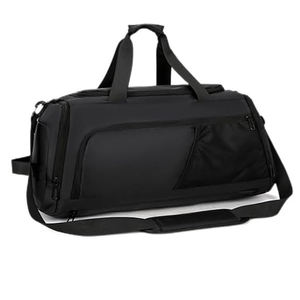 Sac de sport pour homme en polyester imperméable avec logo personnalisé, grande capacité, pour voyage, entraînement, fitness, yoga, basketball, sac à main robuste - Product Image 4